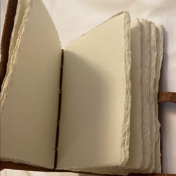 Floral Embossed Leather Notebook - Picture 4 of 8